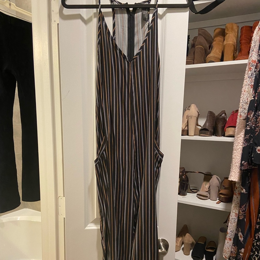 Striped jumpsuit